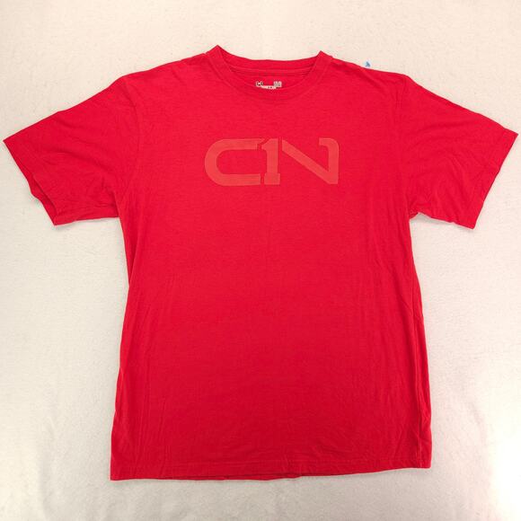 Under Armour Casual Crew Neck Short Sleeve Graphic T Shirt Mens Size L Red - Picture 2 of 9